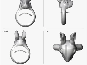 ring rabbit v1 3D Print Model