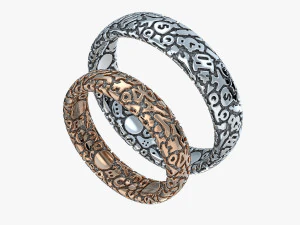 wedding rings characters v1 3D Print Model