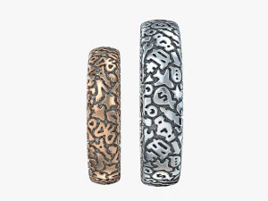 wedding rings characters v1 3D Print Model