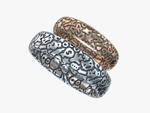 wedding rings characters v1 3D 프린트 모델