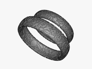 wedding rings characters v1 3D Print Model