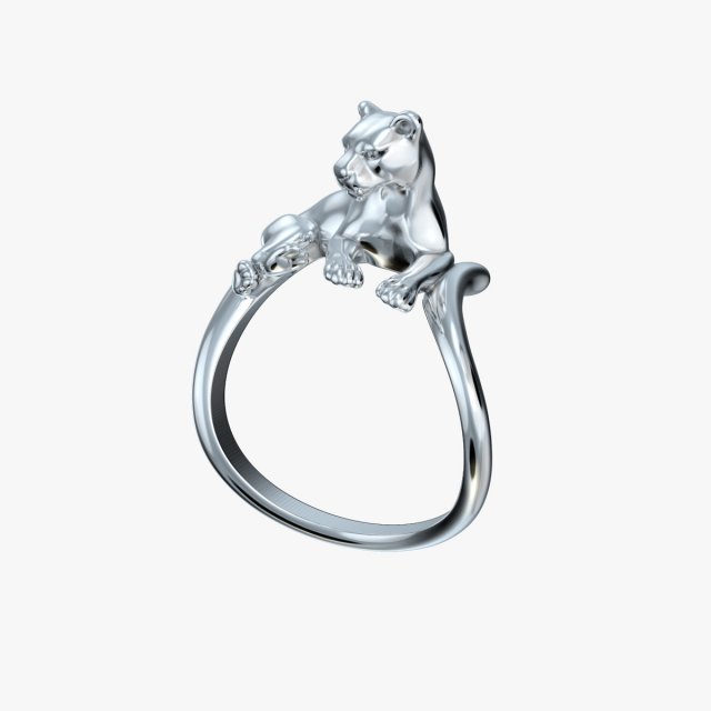 ring lioness v1 3D प्रिंट मॉडल .c4d .max .obj .3ds .fbx .stl .blend 