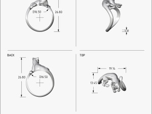 ring lioness v1 3D प्रिंट मॉडल