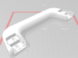 handle in the car geely mk 3D मॉडल