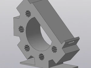 전화 스탠드 기어 3D 프린트 모델