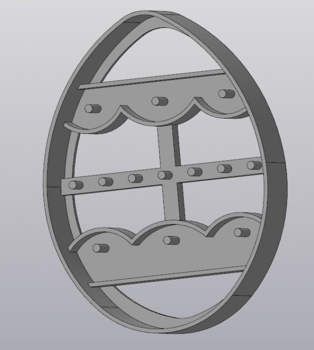 easter cookie mold 3D प्रिंट मॉडल .c4d .max .obj .3ds .fbx .stl .blend 