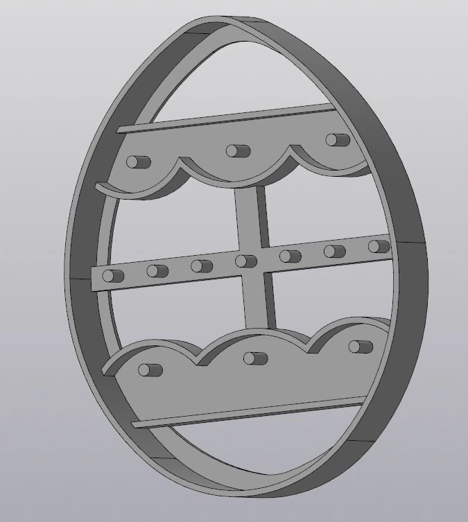 easter cookie mold 3D Print Model .c4d .max .obj .3ds .fbx .stl .blend 