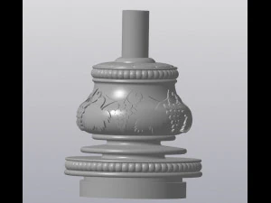 kruisbloem baluster druif 3D printmodel