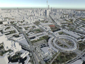 Berliner Stadt 3D Modell