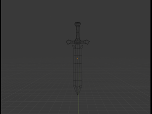 fantasy sword 2 Model 3D
