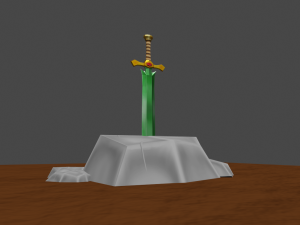 fantasy sword 2 Model 3D