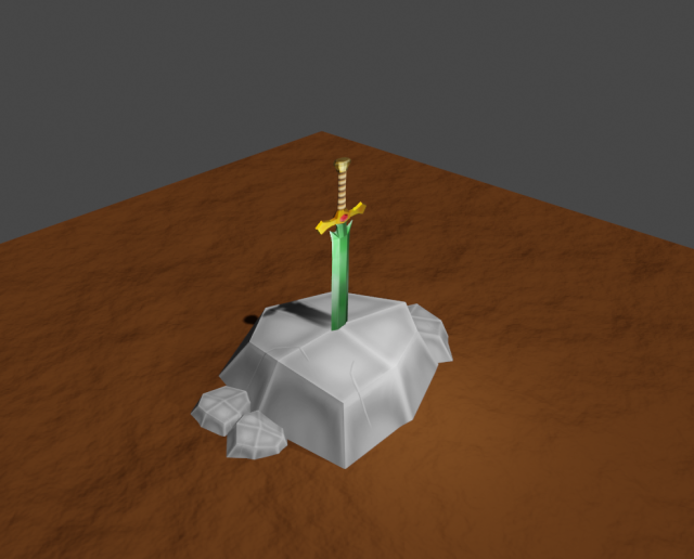 fantasy sword 2 Model 3D .c4d .max .obj .3ds .fbx .stl .blend