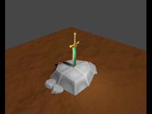 fantasy sword 2 3D Model