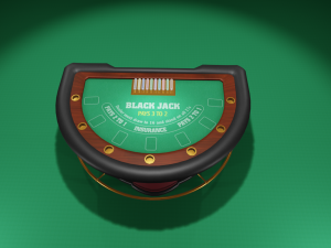blackjack table Modelo 3D