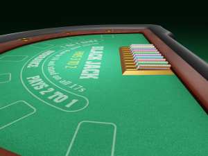 blackjack table Modelo 3D