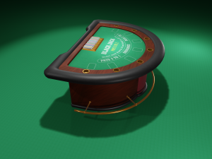 blackjack table Modelo 3D