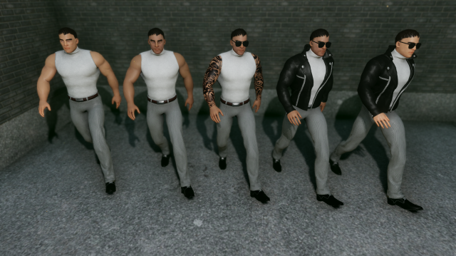 mafia men - yakuza boss Modello 3D .c4d .max .obj .3ds .fbx .stl .blend