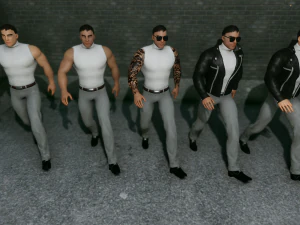 uomini della mafia - boss della yakuza Modello 3D