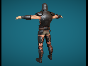 medieval armored soldier Modello 3D