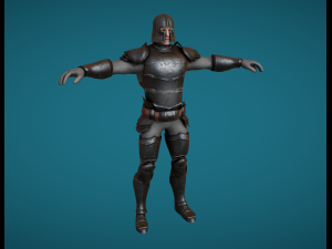 medieval armored soldier Modello 3D