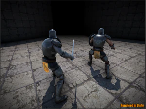 medieval armored soldier 3D Model
