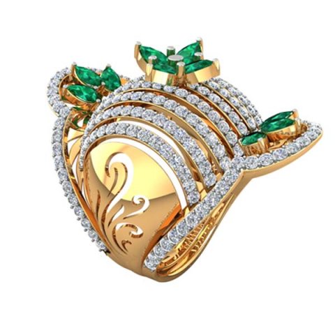 cocktail ring for ladies 3D Модель .c4d .max .obj .3ds .fbx .stl .blend 
