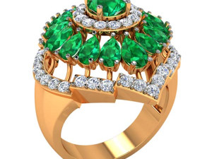cocktail ring for ladies 3D Model