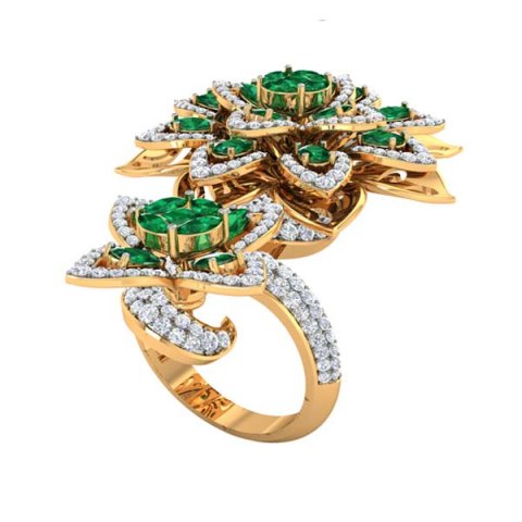 cocktail ring for ladies 3D Model .c4d .max .obj .3ds .fbx .stl .blend 