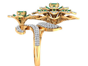 cocktail ring for ladies 3D Model