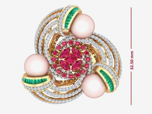 cocktail ring for ladies Modelo 3D