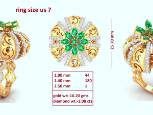 cocktail ring for ladies 3D Model