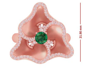 cocktail ring for ladies 3D Model
