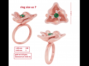 cocktail ring for ladies Modèle 3D