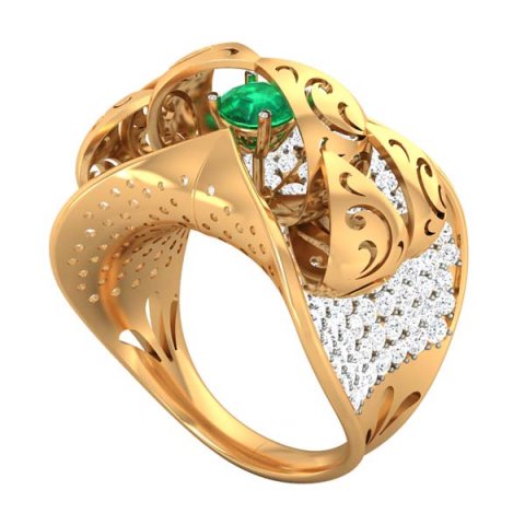 cocktail ring for ladies Modèle 3D .c4d .max .obj .3ds .fbx .stl .blend 