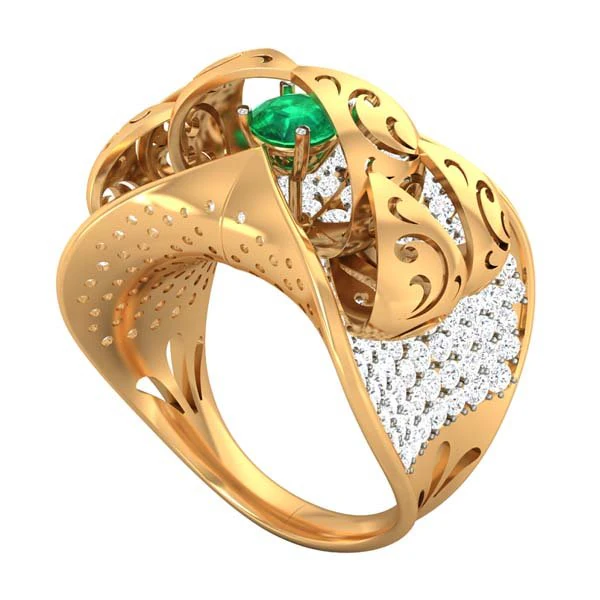 cocktail ring for ladies 3D Model .c4d .max .obj .3ds .fbx .stl .blend 