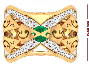 cocktail ring for ladies 3D Model