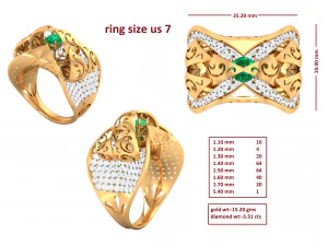 cocktail ring for ladies 3D Model