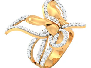 女士鸡尾酒戒指 3D 模型