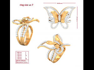 cocktail ring for ladies 3Dモデル