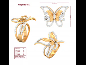 cocktail ring for ladies 3D Model