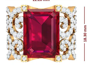 cocktail ring for ladies 3D Model