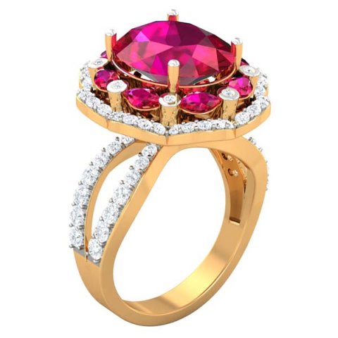 cocktail ring for ladies 3D Model .c4d .max .obj .3ds .fbx .stl .blend 