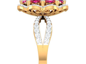 cocktail ring for ladies 3D Model