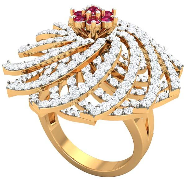 cocktail ring for ladies 3D Model .c4d .max .obj .3ds .fbx .stl .blend 