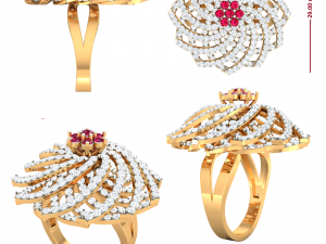 cocktail ring for ladies Modelo 3D