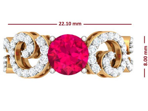 cocktail ring for ladies 3D 模型
