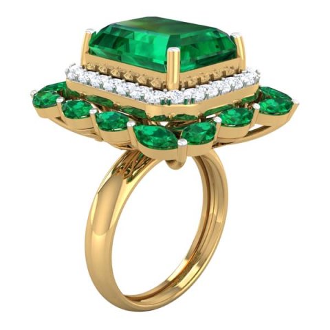 cocktail ring for ladies Modelo 3D .c4d .max .obj .3ds .fbx .stl .blend 