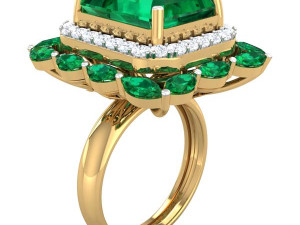 cocktail ring for ladies 3Dモデル