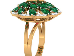 cocktail ring for ladies 3D 모델
