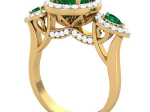 cocktail ring for ladies 3D मॉडल
